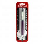 Wholesale 2 in 1 Glitter Stylus Touch Pen with Writing Pen (Purple)